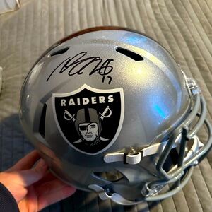 Davante Adam’s autographed replica helmet